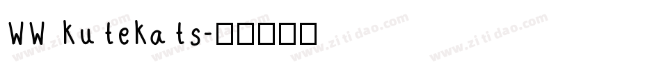 WW KuteKats字体转换